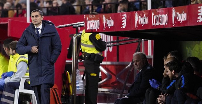 El técnico del FC Barcelona, Ernesto Valverde