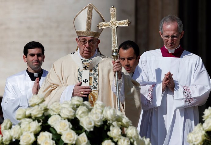 El Papa Francisco, durante la misa de Pascua