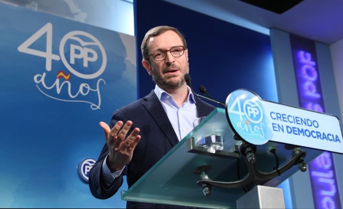 Roda de premsa de Javier Maroto després de la reunió del Comitè de direcció del 