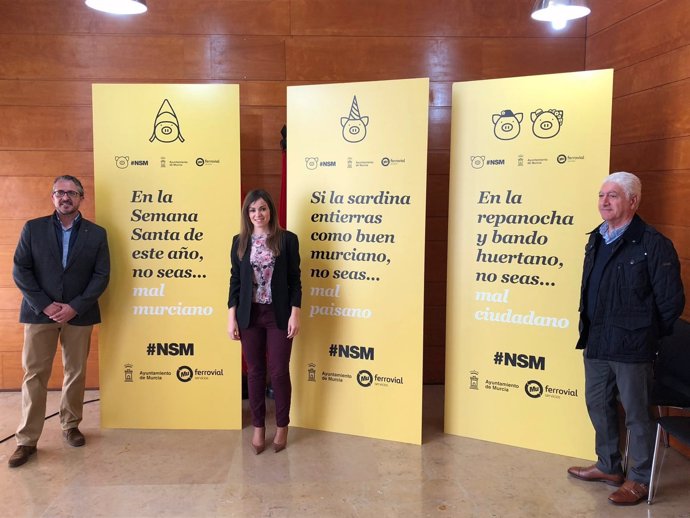 Rebeca Pérez y representantes de Ferrovial presentan dispositivo limpieza