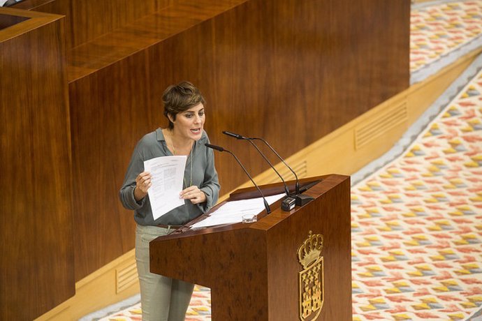 La portavoz de Podemos en la Asamblea de Madrid, Lorena Ruiz-Huerta