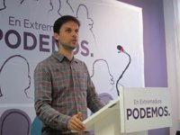 Podemos ve un "despropósito" la ley de instalaciones de ocio y cree que el PSOE la "tiene cerrada de antemano" con el PP