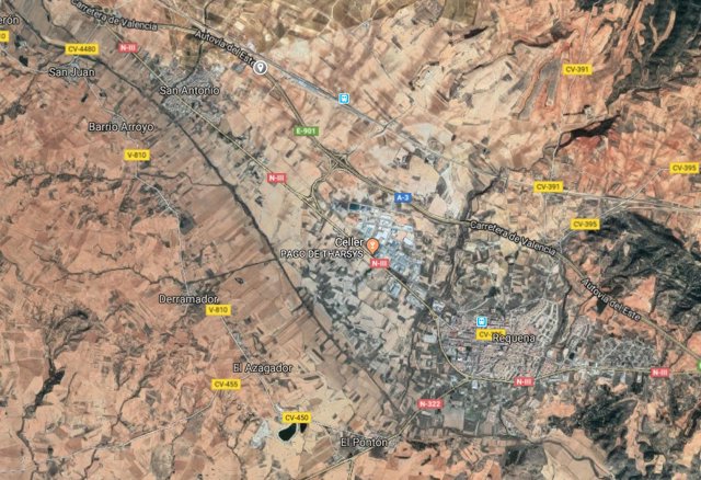 Autovía del Este a su paso por Requena