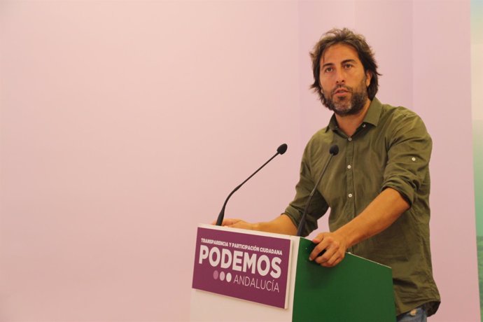 El secretario Político de Podemos Andalucía, Jesús Rodríguez
