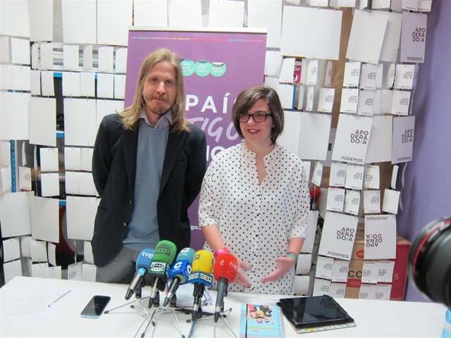 Rueda de prensa de Podemos en Segovia. 2-4-2018