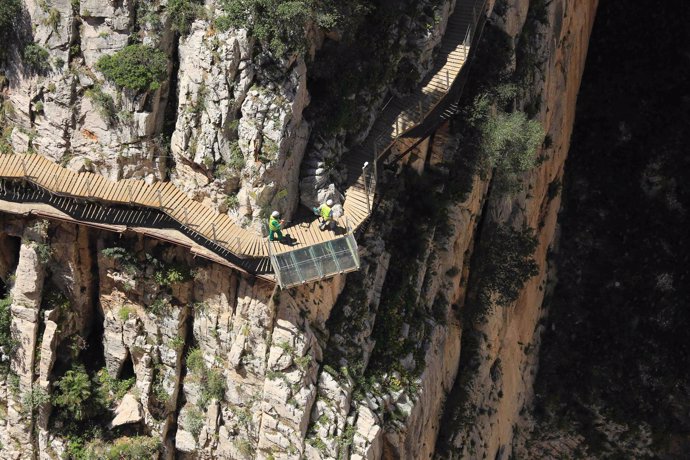 El Caminito del Rey espectacular paraje pasarela desfiladero Gaitanes  turismo 