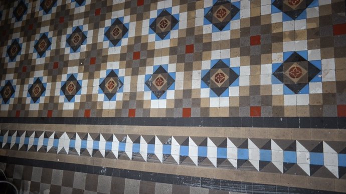 Conjunto de mosaicos del pavimento Nolla