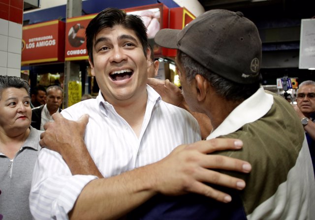 Carlos Alvarado Quesada, presidential candidate of the ruling Citizens' Action P