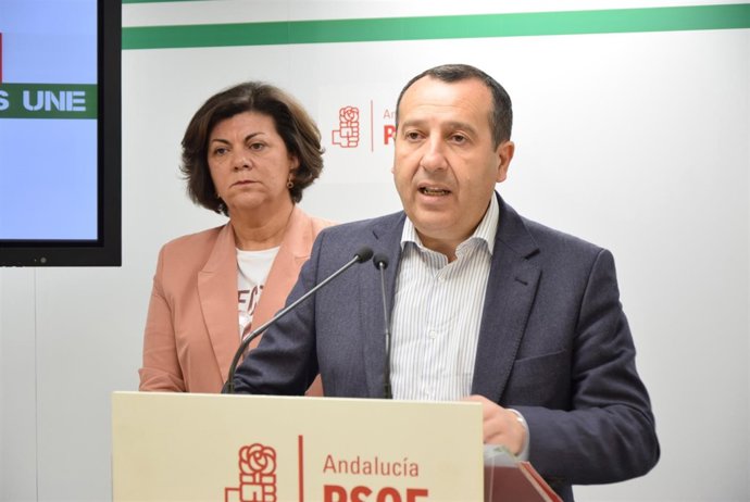 Ruiz Espejo secretario general PSOE málaga y fuensanta lima vicesecretaria