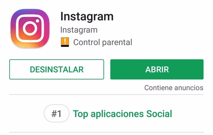 Instagram en Google Play Store
