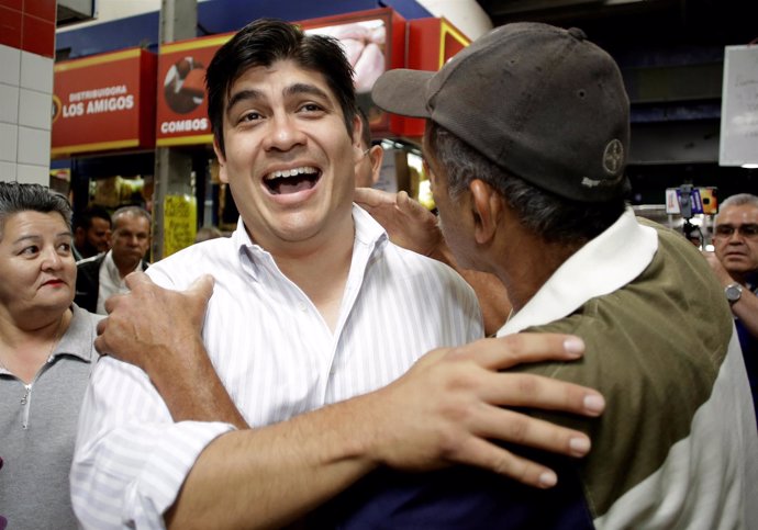 Carlos Alvarado Quesada, presidential candidate of the ruling Citizens' Action P