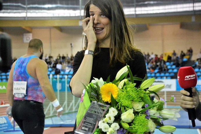 Ruth Beitia, homenajeda en el Meeting de Madrid