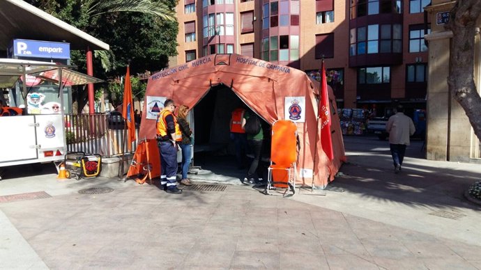 Hospital de campaña, Bando de la Huerta