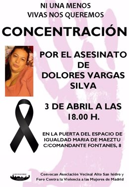 Cártel de la concentración contra el crímen de Dolores Vargas