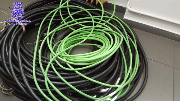 Material recuperado por la Policía Nacional. 