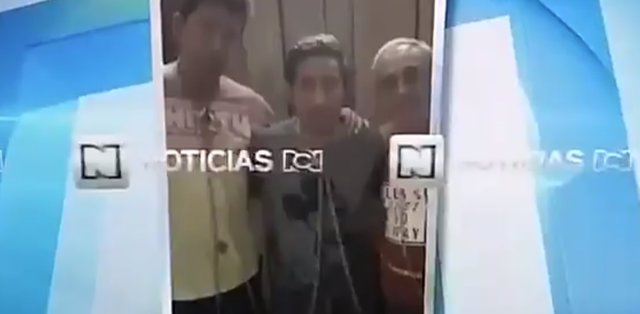 Fragmento del vídeo de los periodistas secuestrados