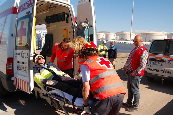 Simulacro de emergencia en el puerto