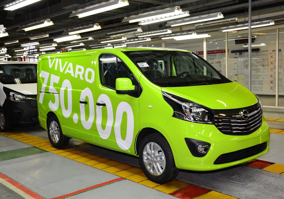 Producción del Opel Vivaro en Luton (Reino Unido)