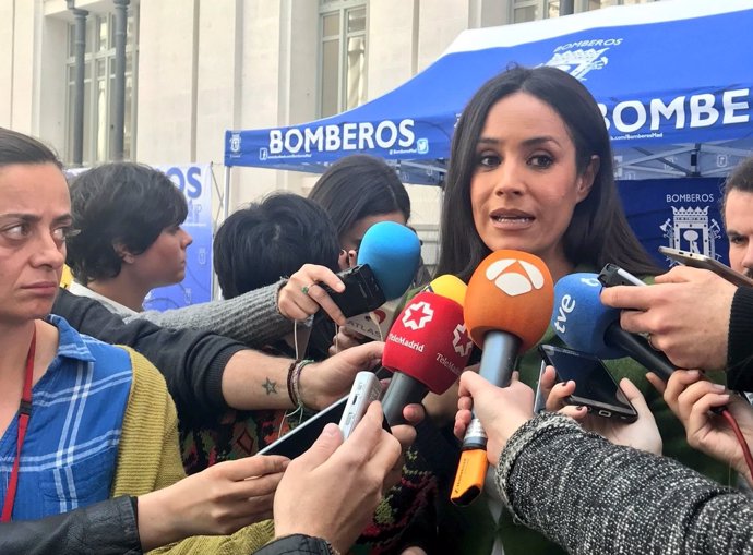 Begoña Villacís atiende a los medios de comunicación 21-3-2018