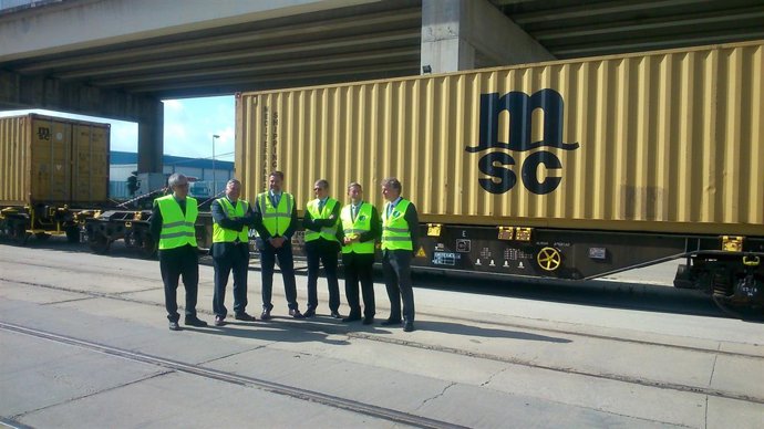 El Puerto de Sevilla estrena una conexión ferroviaria con Sines