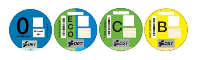Distintivos medioambientales para vehículos