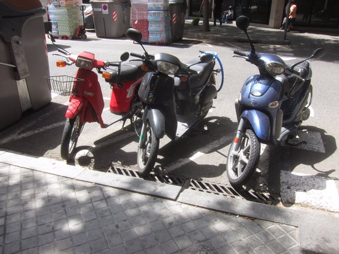 Aparcamiento de motos y motocicletas en Barcelona