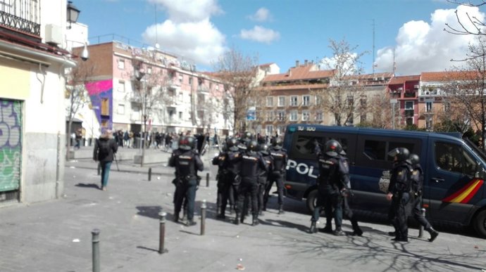 Cargas policiales en Lavapiés
