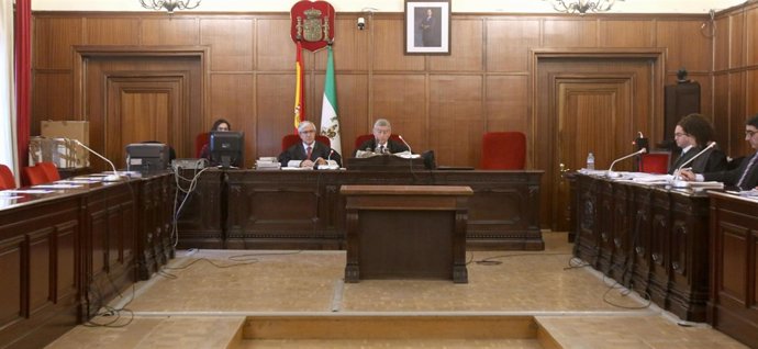 La sala de vistas antes del juicio