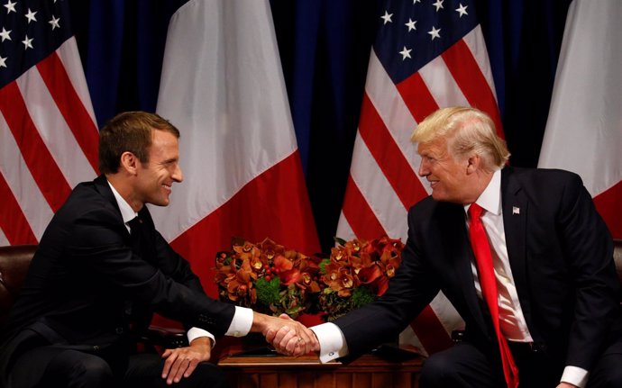 Emmanuel Macron y Donald Trump