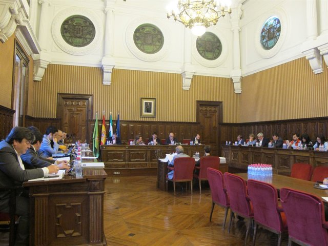 Pleno ordinario de la Diputación de Jaén.