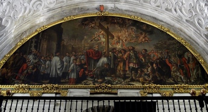 El restablo de Exaltación de la Cruz de Valdés Leal en el hospital de la Caridad