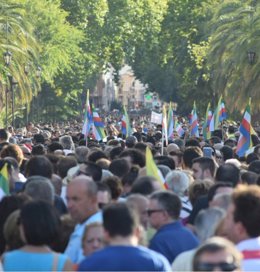Manifestación en Linares para exigir soluciones laborales
