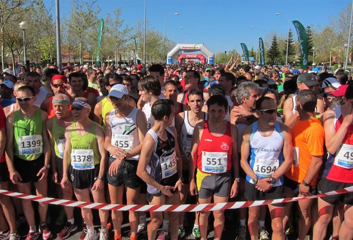 Atletas en una prueba 