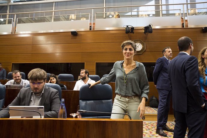 La portavoz de Podemos en la Asamblea de Madrid, Lorena Ruiz-Huerta