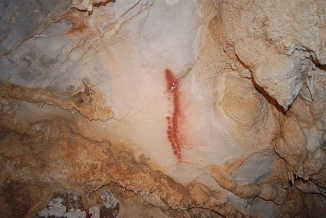 Pintura de cueva Áurea (Archivo)