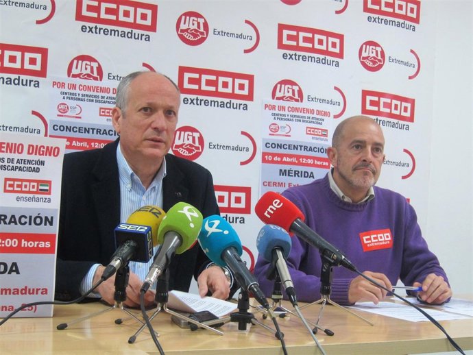 CCOO y UGT se concentrarán este martes en Mérida por un convenio "digno"