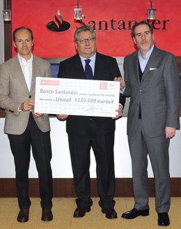 Banco Santander y UNICEF Comité Español renuevan acuerdo de colaboración