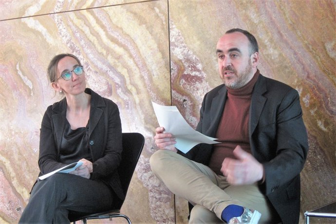 Anna Ramos i Ivan Blasi de la Fundació Mies van der Rohe