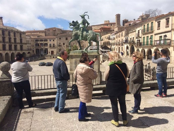 Turistas en Trujillo