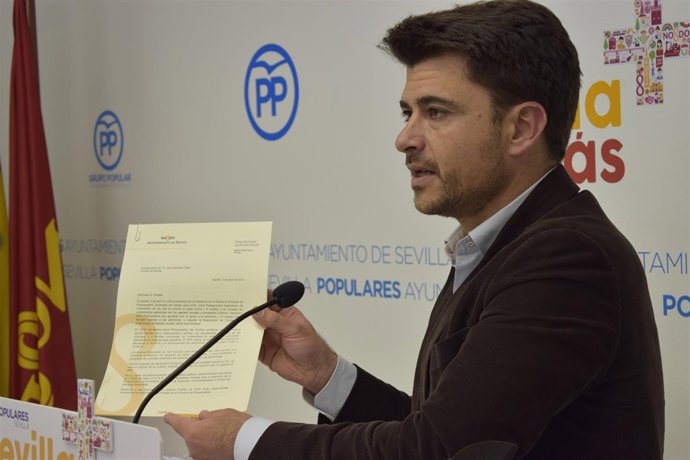 El portavoz del PP en Sevilla, Beltrán Pérez