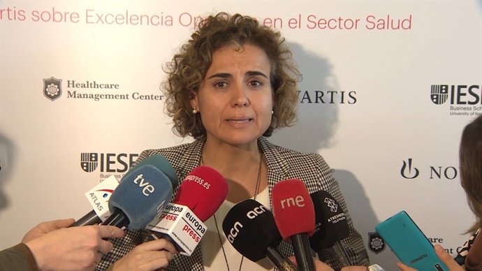 Dolors Montserra declarant sobre els Pressupostos Generals de l'Estat