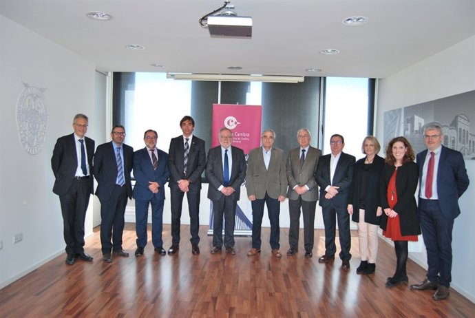 El alcalde de Terrassa con empresarios de la Cámara de Comercio