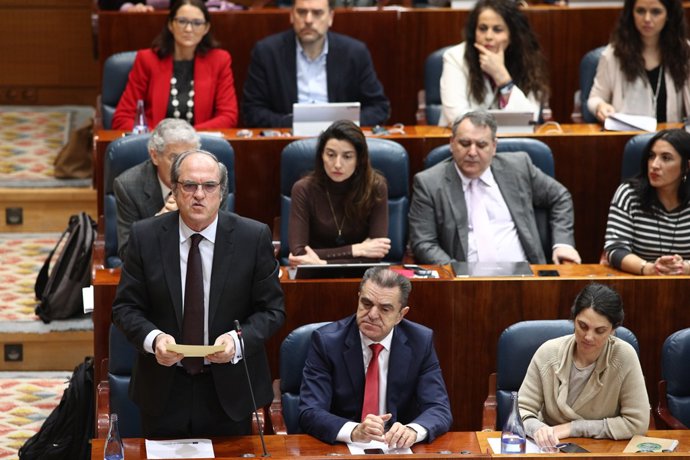 Intervenció del portaveu del PSOE a l'Assemblea de Madrid, Ángel Gabilondo