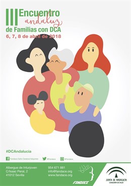 Cartel del encuentro andaluz de familias con daño cerebral adquirido