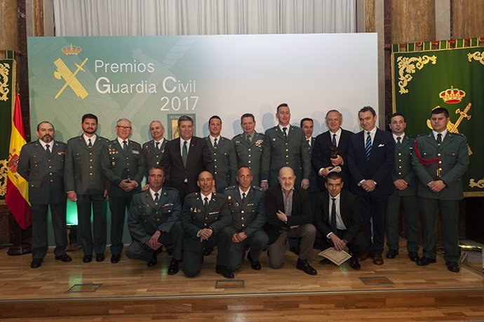 Galardonados en los premios 'Guardia Civil 2017'