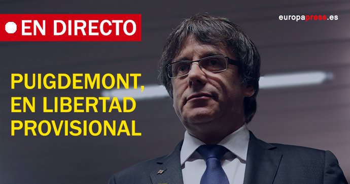 Puigdemont, en libertad provisional