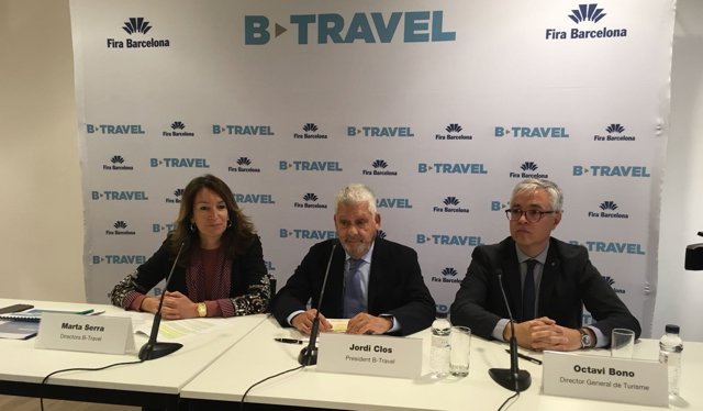 Presentación del B-Travel 2018 en la Fira de Barcelona