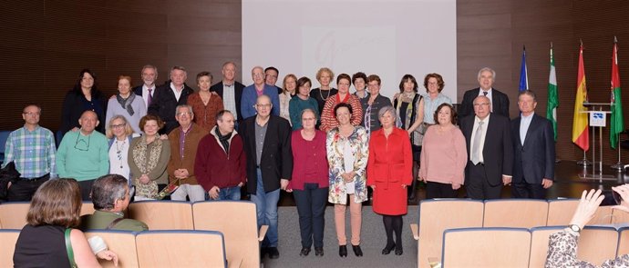 Foto de grupo de los jubilados