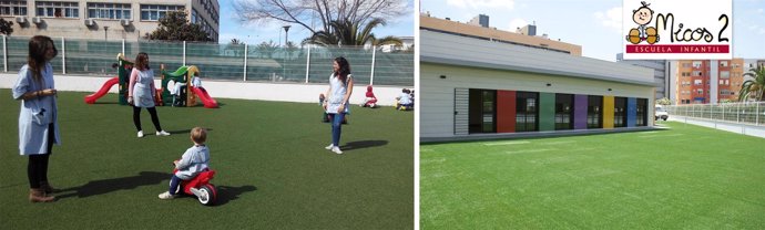 Instalaciones exteriores de la Escuela Infantil Micos situada en Huelva