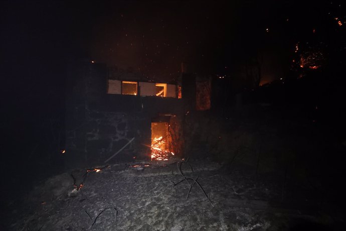 Incendio en As Neves en la ola de incendios de octubre de 2017